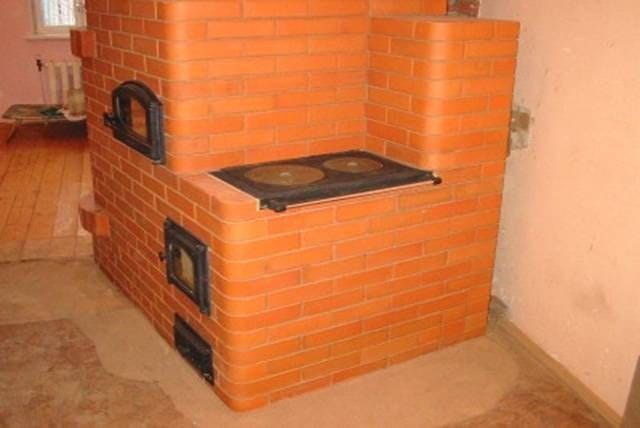 Дачная кирпичная печь своими руками