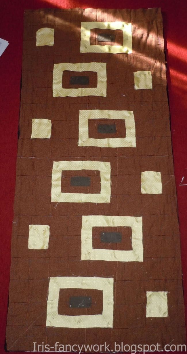 Дорожка-коврик для пола в коричнево-желтых тонах выполненный в технике синель. Мастер-класс.