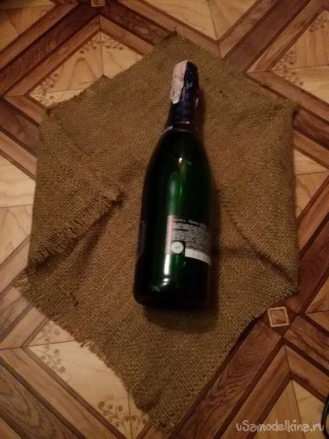 Мешочек - футляр для Новогоднего шампанского
