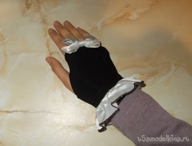 Как сделать модные перчатки митенки