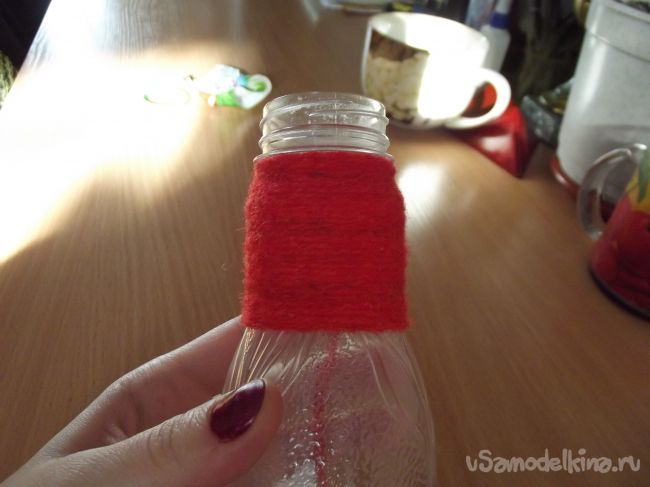 Ваза из пластиковой бутылки