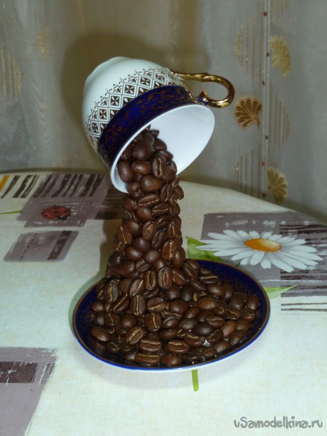 Парящая кружка с кофе
