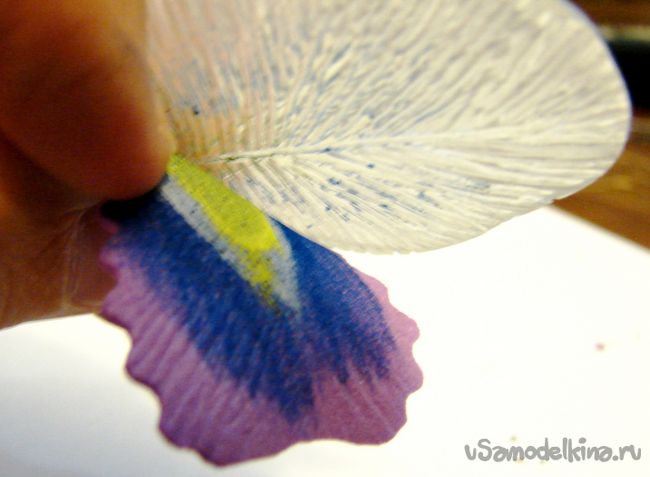 Фиолетовые ирисы из фоамирана